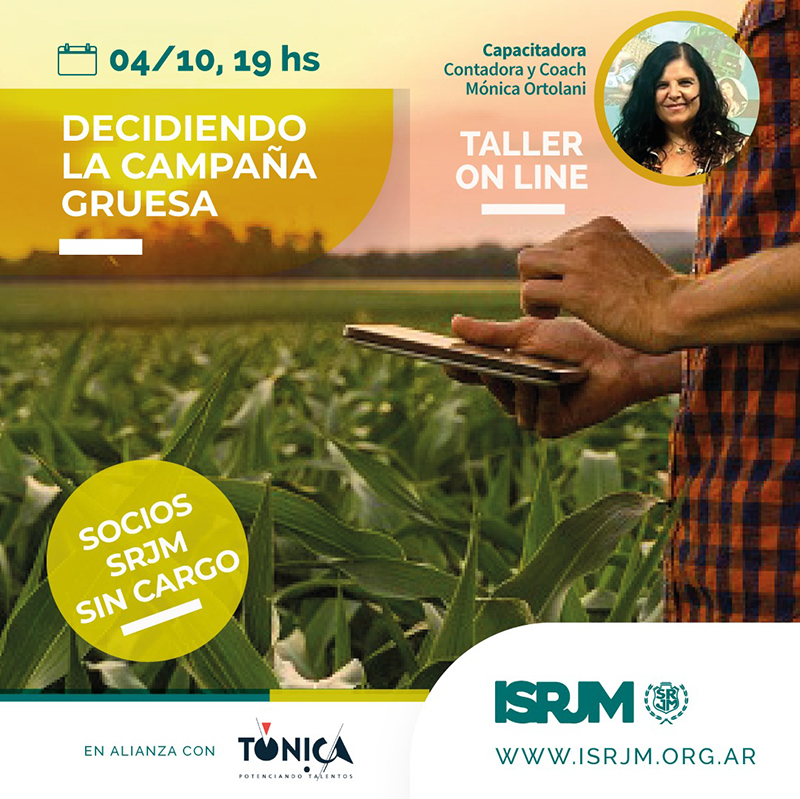 4 de octubre: “Decidiendo la Campaña Gruesa” en la Sociedad Rural de Jesús María