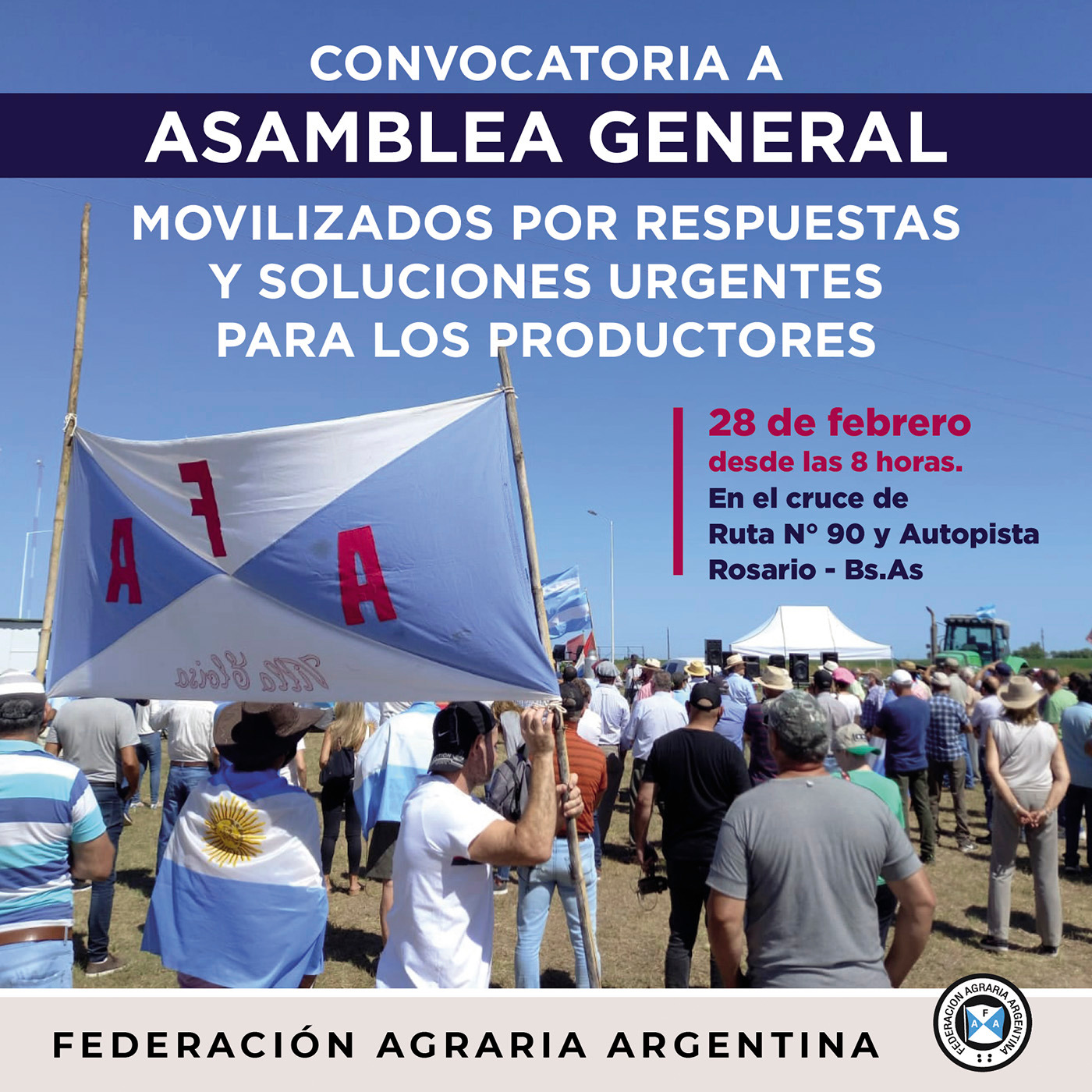 "Asamblea General" de productores en Villa Constitución