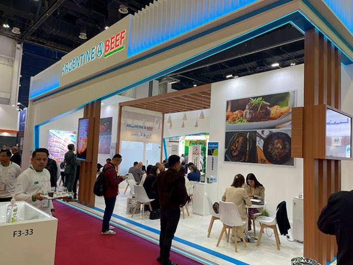 Como es costumbre, la "carne argentina" se lució en Dubai