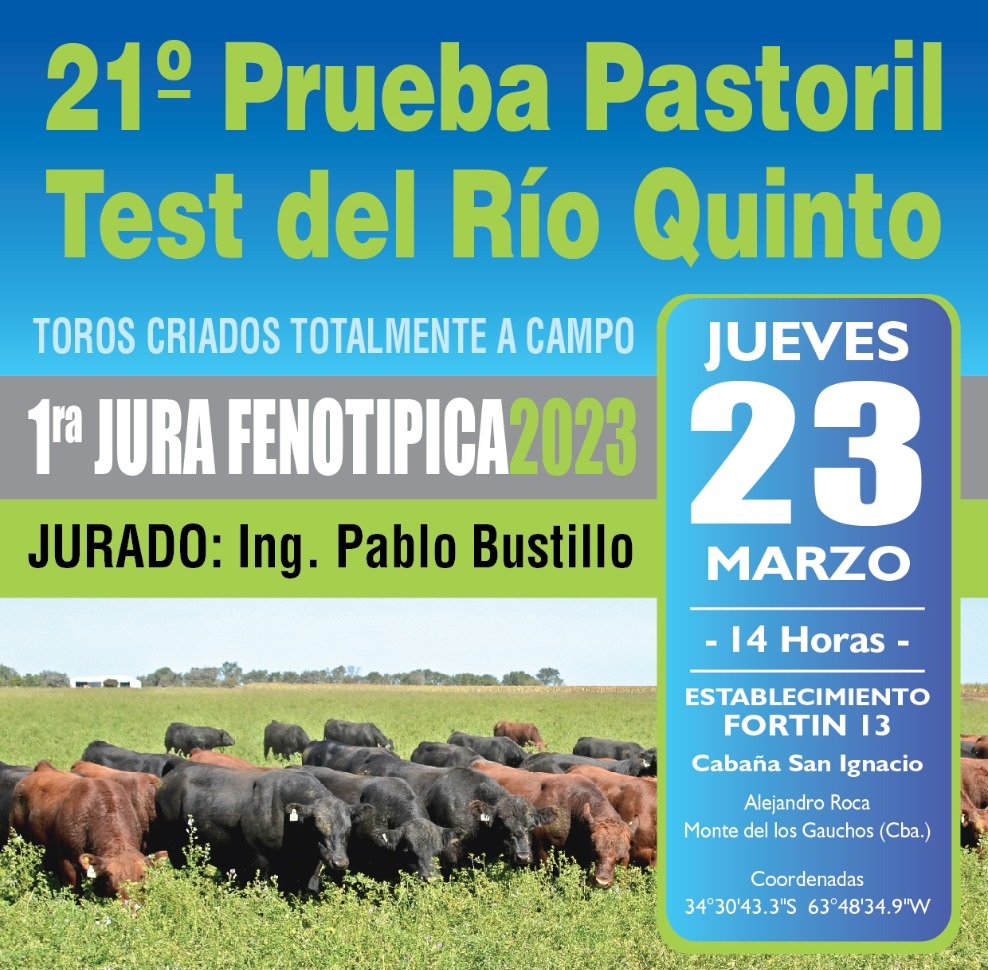 Se viene la primera Jura Fenotípica del año de la Prueba Pastoril Test del Rio Quinto