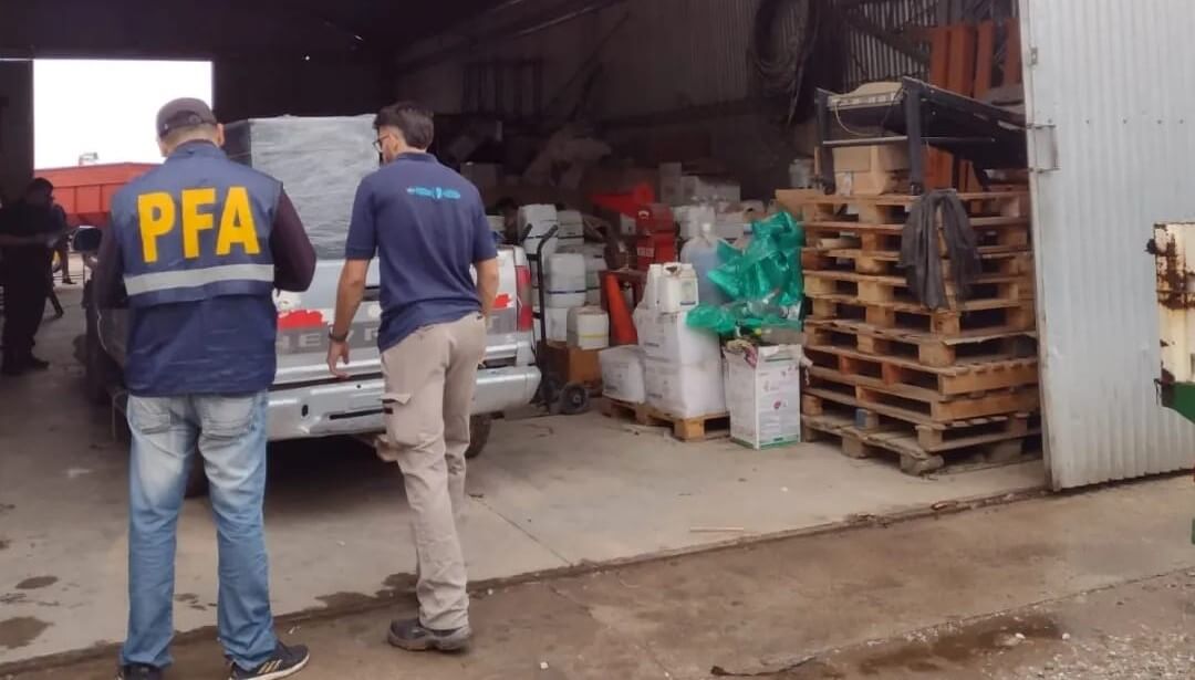 En un mega operativo en Marcos Juárez descubrieron firmas que adulteraban agroquímicos