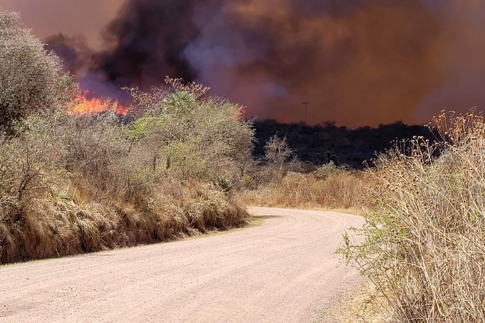 Actualización del incendio forestal en Capilla del Monte