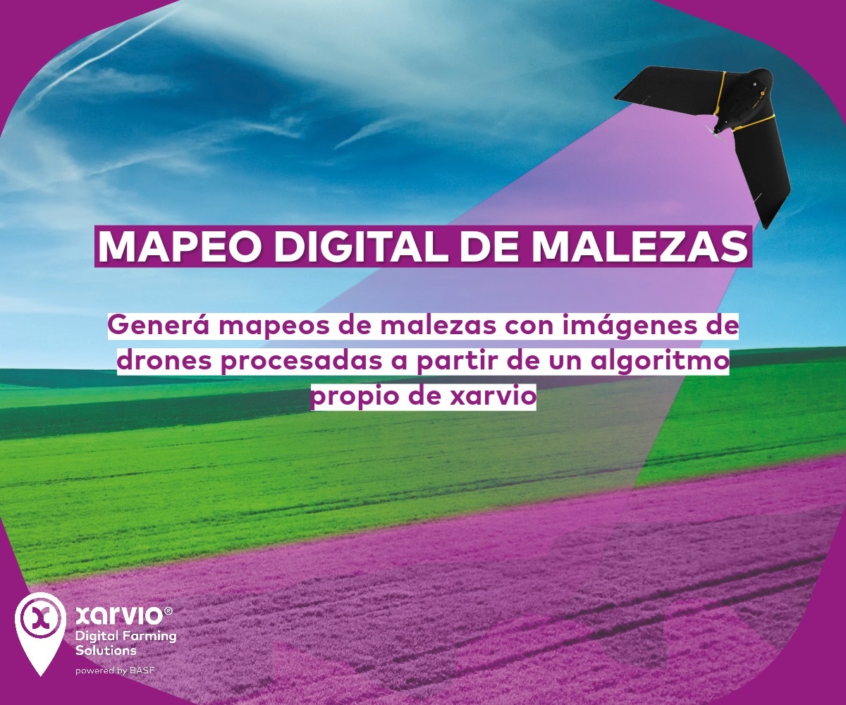 Xarvio lanza el servicio de mapeo digital de malezas con drones