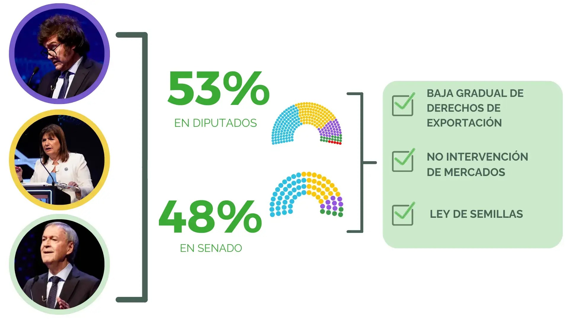 30 legisladores con vinculación directa al agro contará el nuevo Congreso nacional