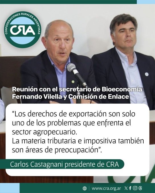 Carlos Castagnani: "Hay aún producciones específicas como el tabaco, el limón, el maní, la avicultura, porcinos y el girasol, que mantienen la alícuota anunciada"