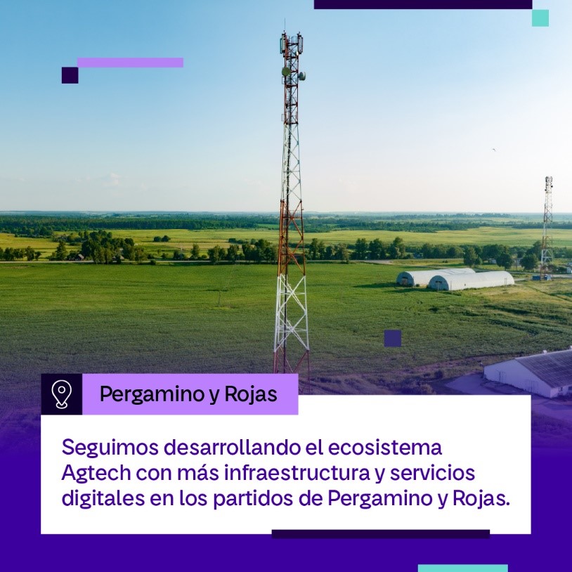 Telecom impulsa el desarrollo del ecosistema Agtech con más infraestructura y servicios digitales en los partidos de Pergamino y Rojas de la Provincia de Buenos Aires