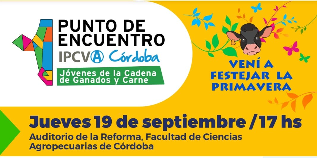 Este 19 de septiembre llega un nuevo Punto de Encuentro del IPCVA a Córdoba