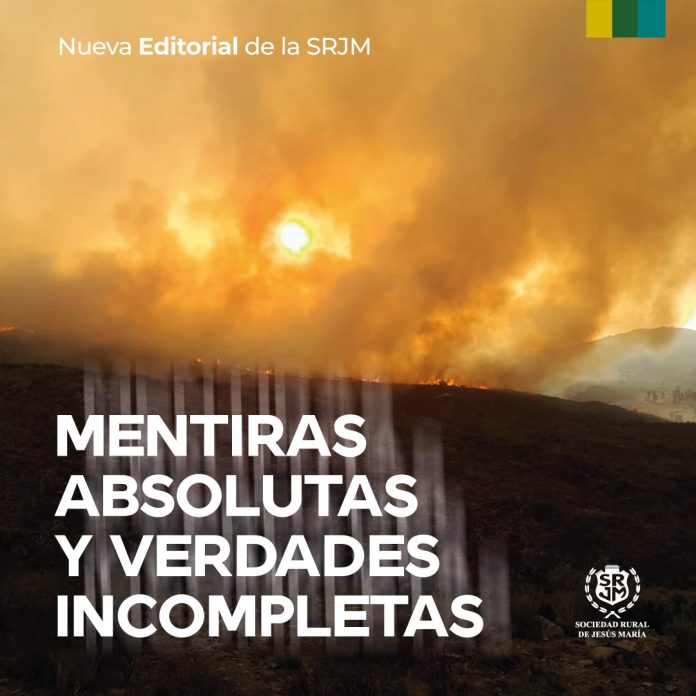Mentiras absolutas y verdades incompletas: nueva editorial de la Sociedad Rural de Jesús