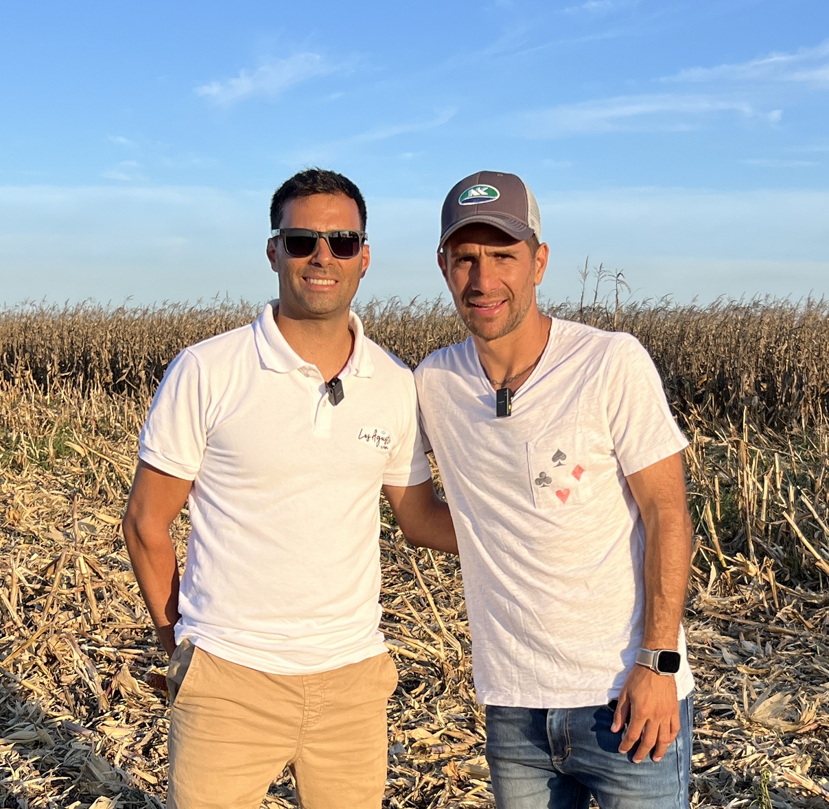 Se presentó la cosecha de maíz en vivo desde el campo de Leo Ponzio junto a NK semillas