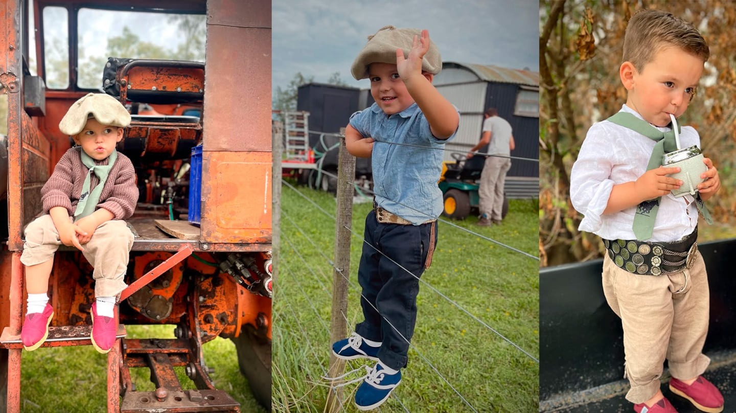 Pedro, el mini gaucho de Rauch que enamoró a todos con su paseo entre “taballos y teneditos”