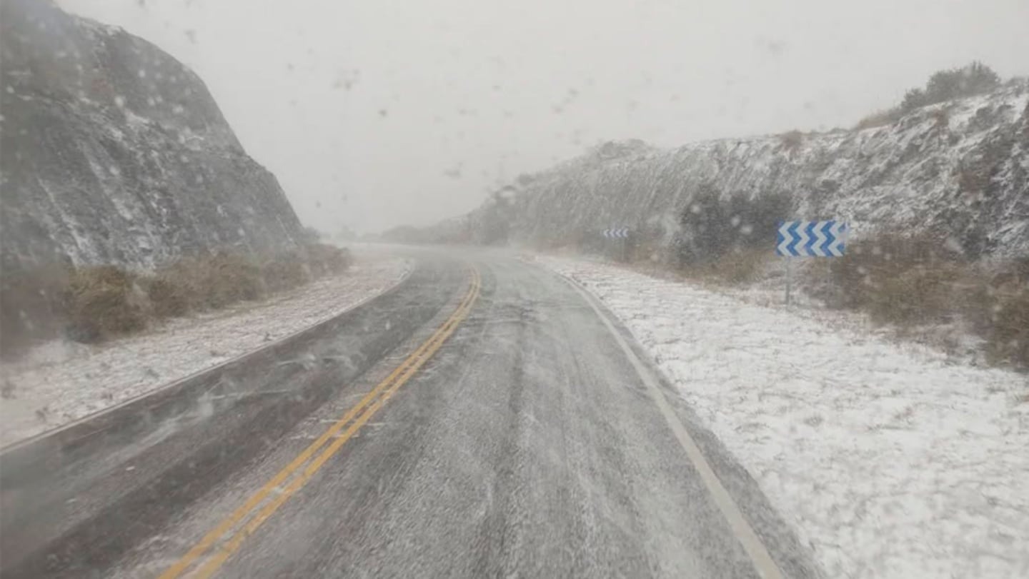 Nevó en Córdoba en octubre: “La primavera vino con todos los cambios posibles”