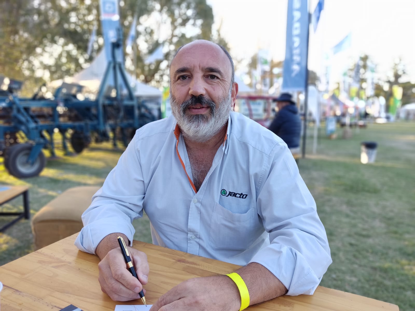"En pulverización JACTO tiene el portfolio de equipo más grande del mundo", dijo Carlos Palmieri