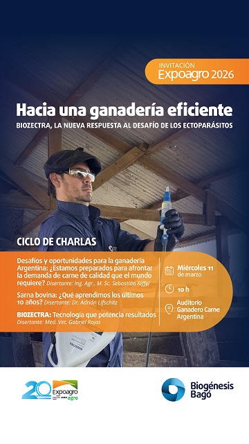 Biogénesis Bagó llega a Expoagro con nuevas tecnologías destinadas al bienestar y al manejo de la hacienda